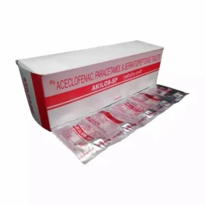 Akilos-SP (Aceclofenac, Paracetamol, Serratiopeptidase)